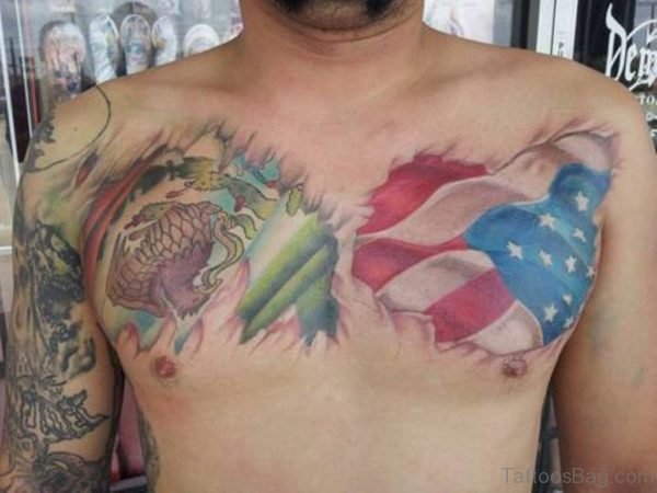 Nice Flag Tattoo