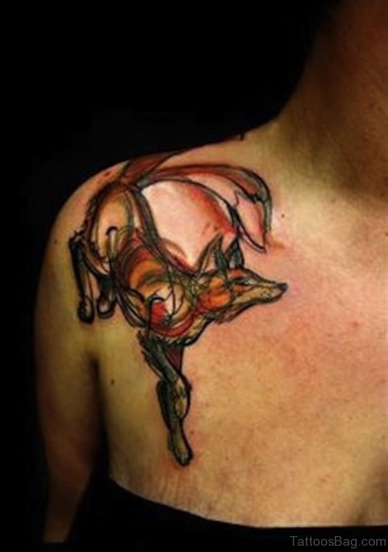 Nice Looking Fox Tattoo