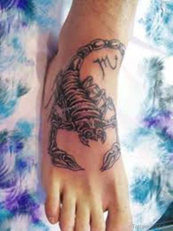 Nice Looking Scorpion Tattoo