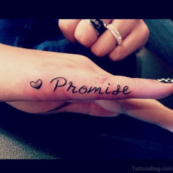 Nice Promise Tattoo Design