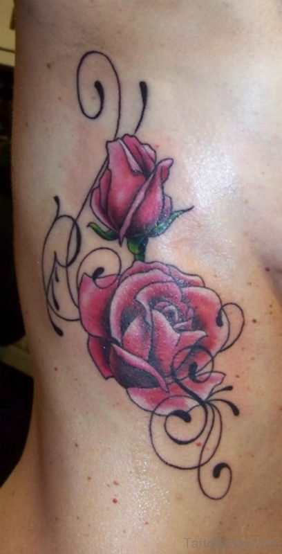 Nice Rose Tattoo Design