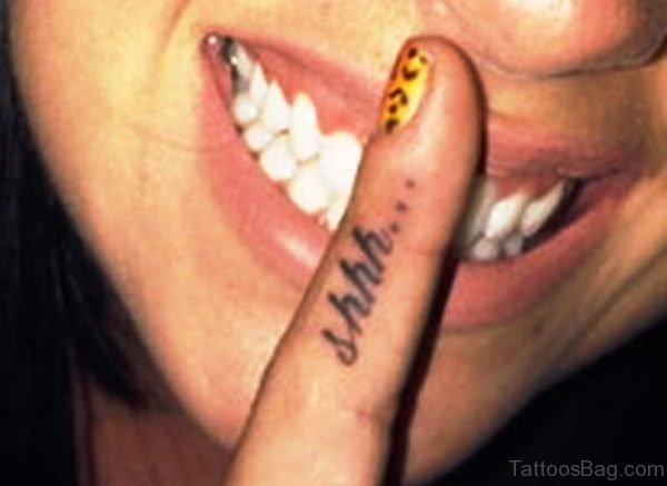 Nice Shhh Tattoo