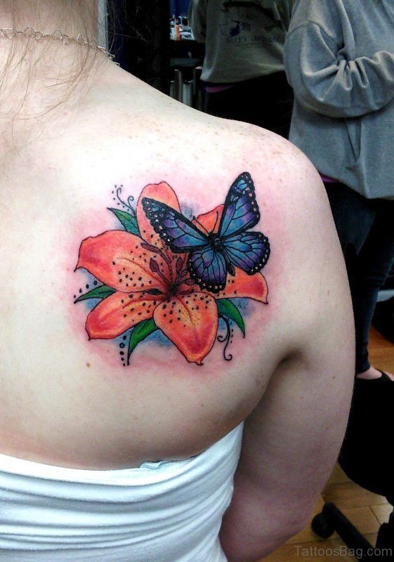 55 Delightful Butterfly Tattoos On Shoulder