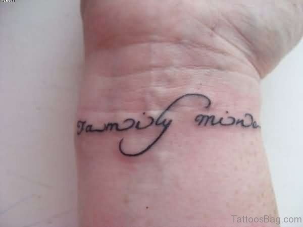 Nice Wording Tattoo On Wrist