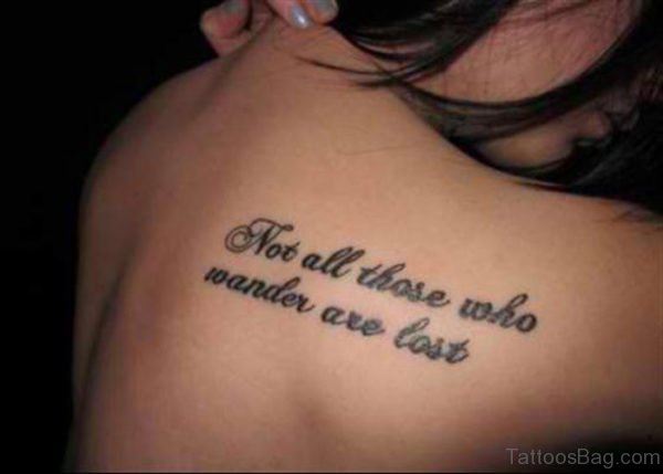 Not All Quote Tattoo