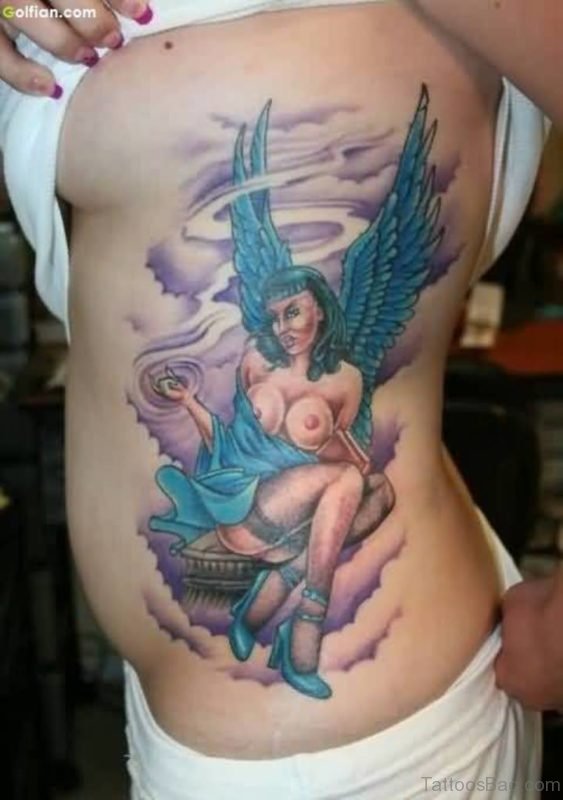 Nude Angel Tattoo