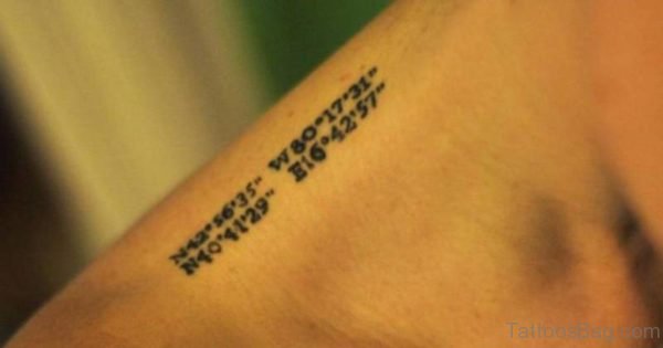 Numeric Neck Tattoo