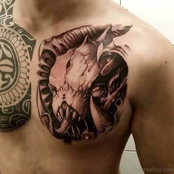 Old Skull Tattoo
