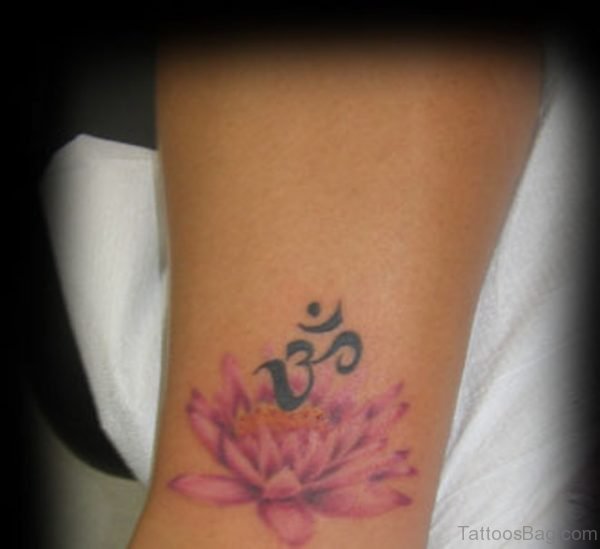 Om And Lotus Tattoo 