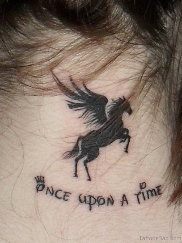 Once Upon A Time Tattoo On Neck