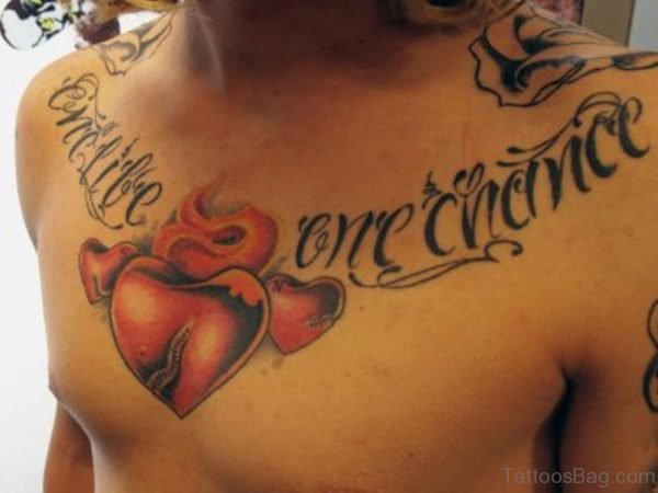 One Life One Chance And Sacred Heart Tattoo