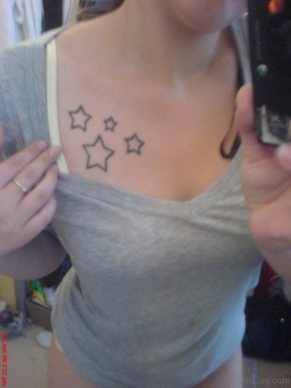 Outline Stars Tattoo