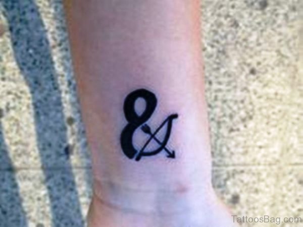 Outstanding Ampersand Wrist Tattoo 