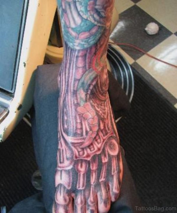 Outstanding Biomechanical Tattoo