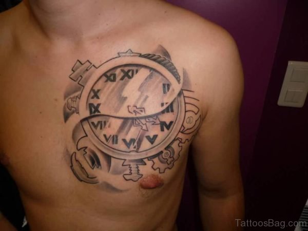 Outstanding Clock Tattoo