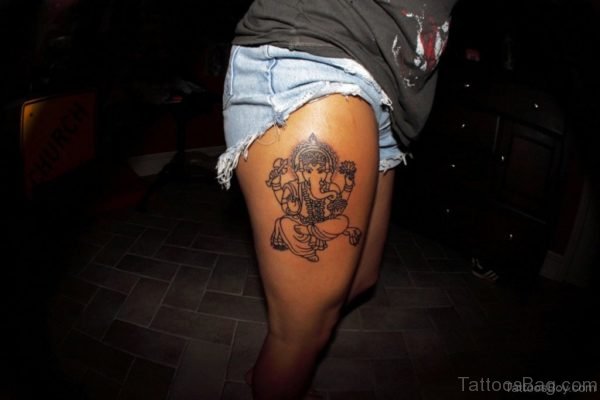 Outstanding Ganesha Tattoo 