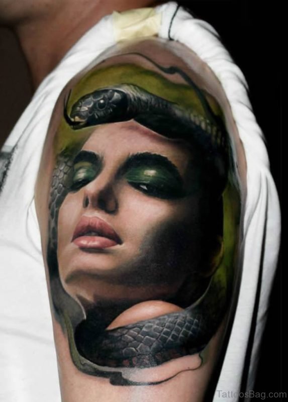 Outstanding Medusa Tattoo Design