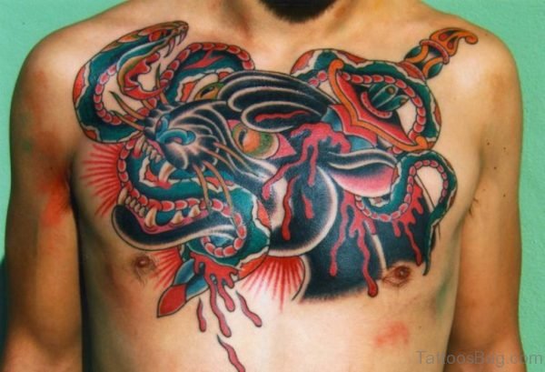 Panther And Snake Tattoo