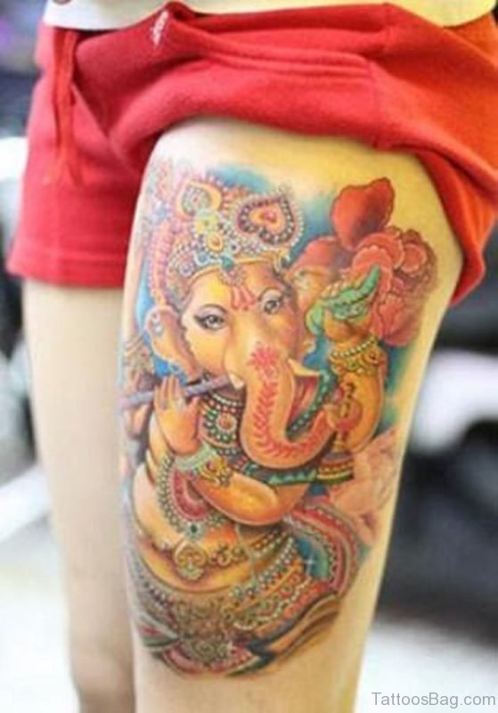 Perfect Ganesha Tattoo 