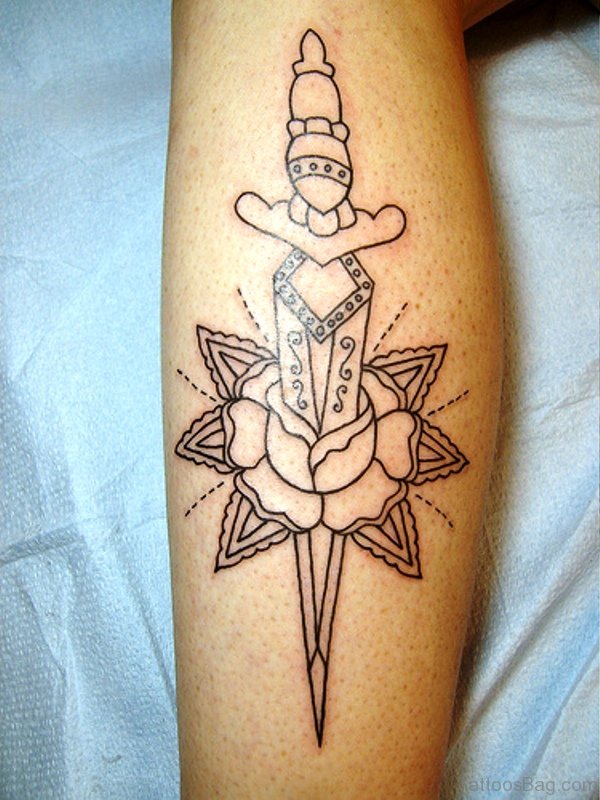 Phenomenal Dagger Tattoo Design