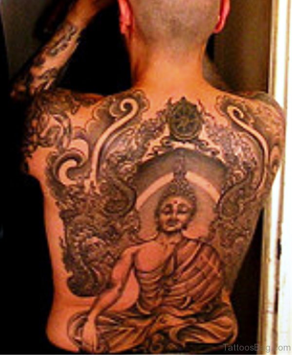 Photo Of Buddha Tattoo On Back