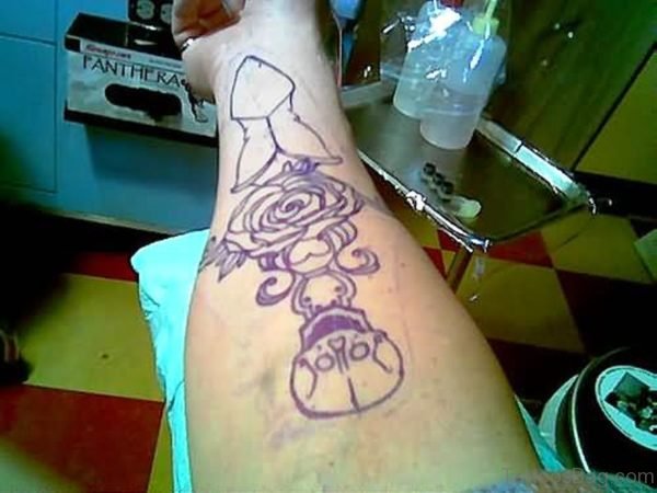 Photo Of Dagger Tattoo On Arm