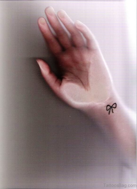 Pic Of Bow Tattoo On Wrist