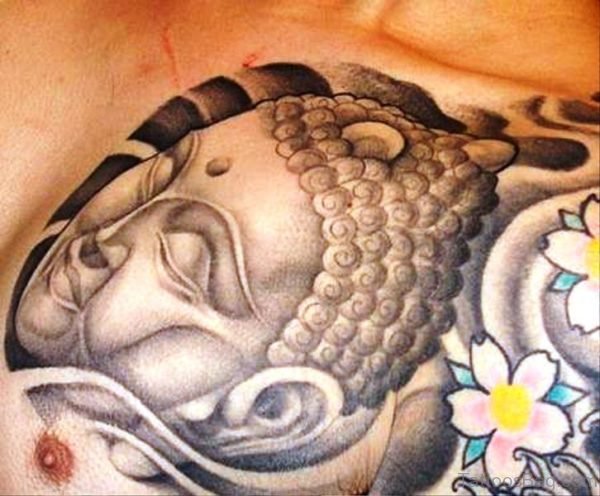 Picture Of Buddha Tattoo On Chest