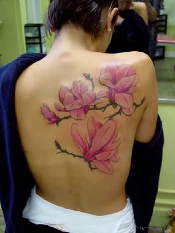 Pink Magnolia Tattoo