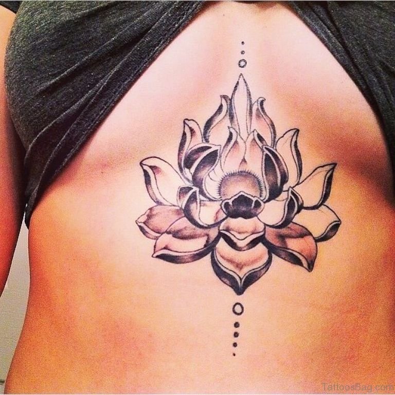 50 Beautiful Lotus Tattoos On Chest