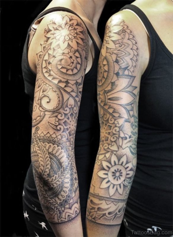 Pretty Mandala Tattoo 