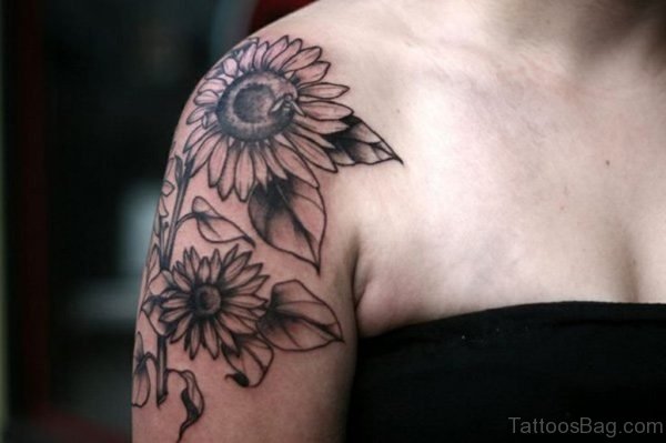 Pretty Sunflower Tattoo