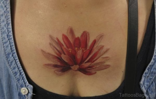Realistic Lotus Tattoo