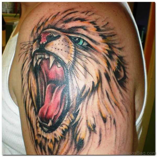 Realistic Tiger Face Tattoo 