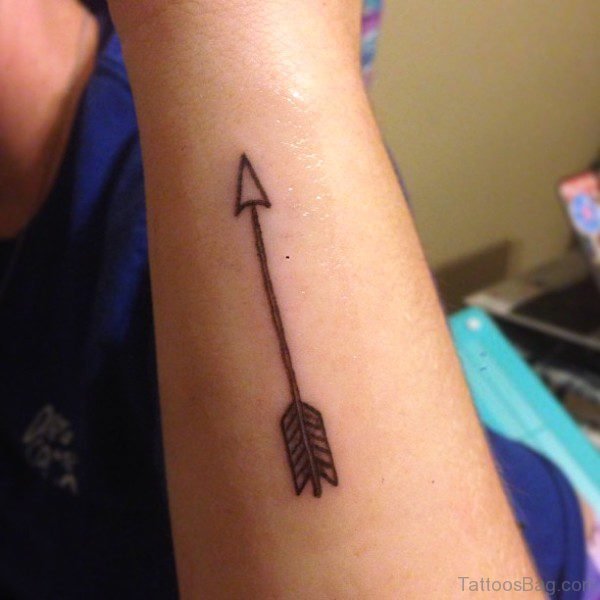 Really Nice Arrow Tattoo On Arm