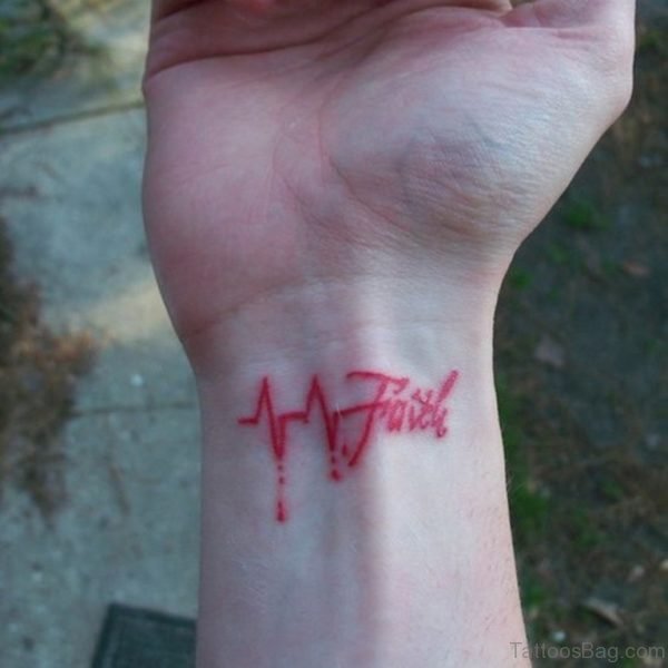 Red Ink Word Tattoo 