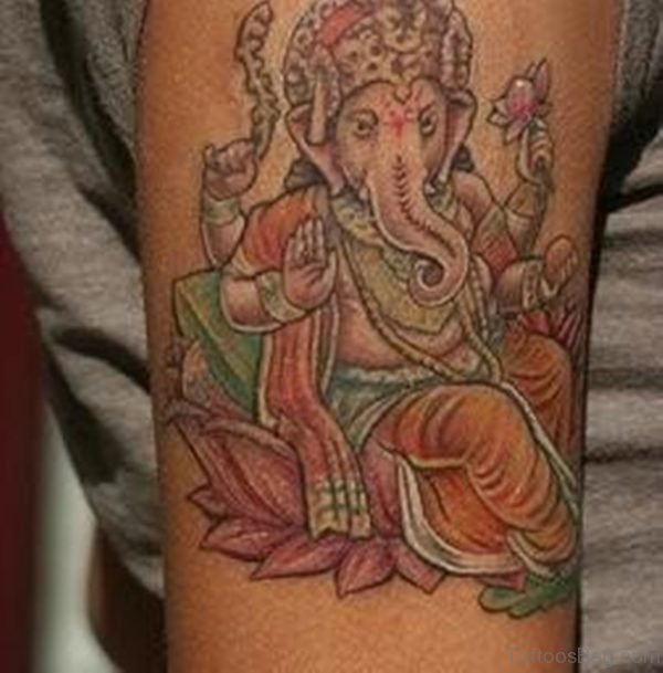 Religious Ganesha Tattoo