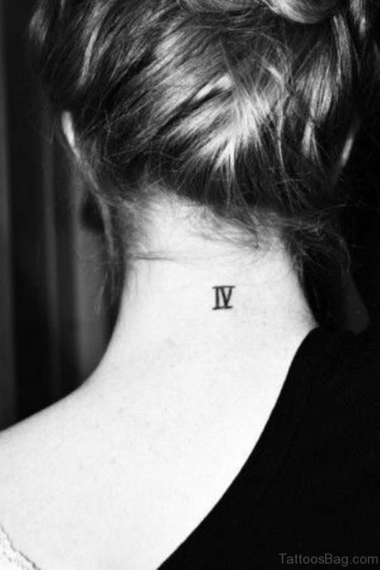 Roman Numeral Word Tattoo