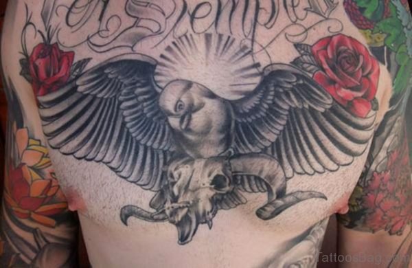 Rose And Bird Tattoo 