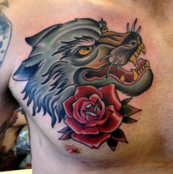 Rose And Panther Tattoo