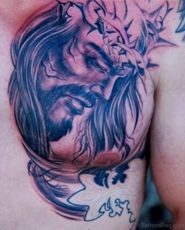 Sad Jesus Tattoo