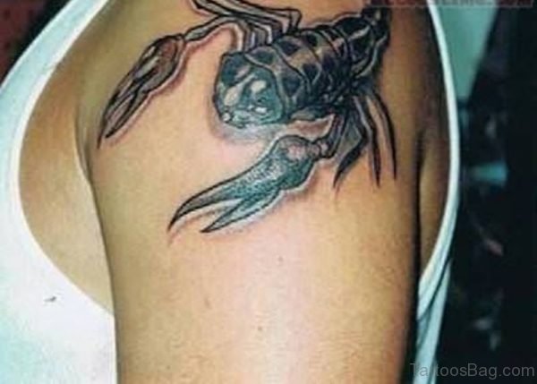 Scorpion Tattoo Design on Shoulder