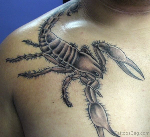 Scorpion Tattoo For Men Chest