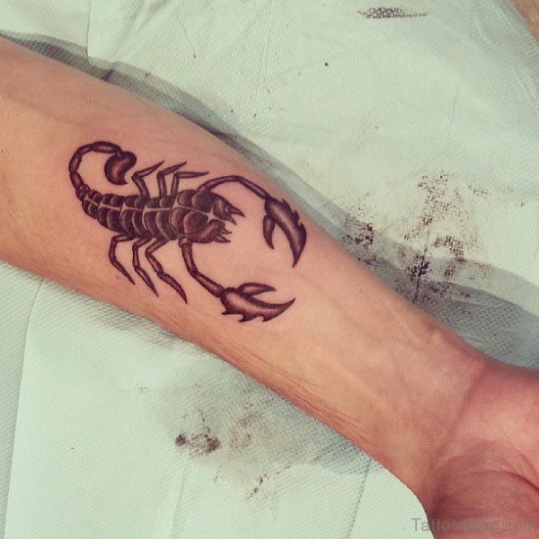 Scorpion Tattoo On Arm 
