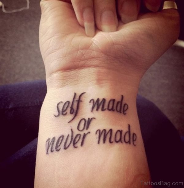 Self Made Or Never Made