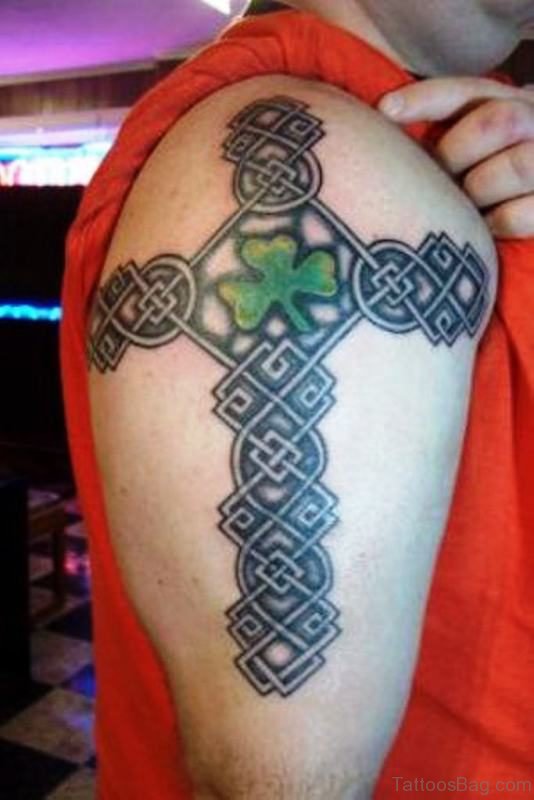 Shamrock Cross Tattoo 