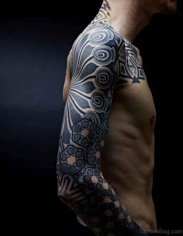 Shoulder Simple Geometric Tattoo