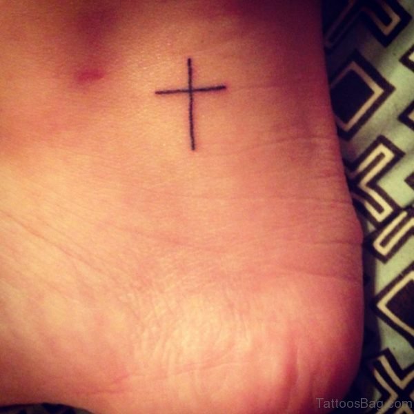 Simple Cross Tattoo 