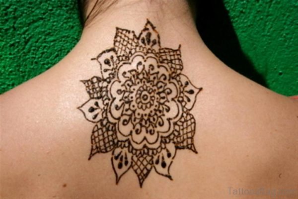 Simple Flower Henna Tattoo Design