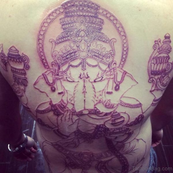 Simple Ganesha Tattoo